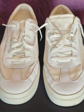 [Z] Cole Haan Men's Grandpro Rally Canvas T Toe Sneaker White/Egret C37232 sz.13